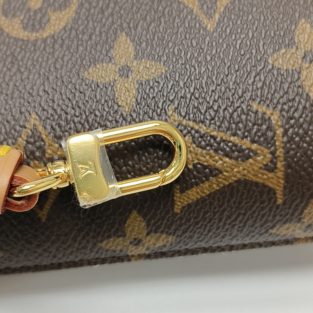 FOLD ME Monogram Coated Canvas Brown