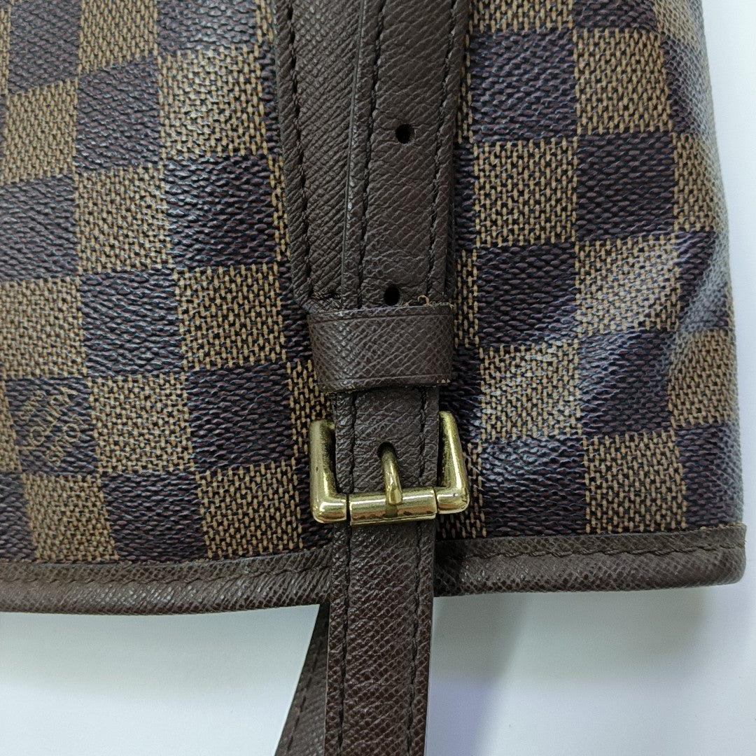 BUCKET PM Damier Ebene Coated Canvas Brown