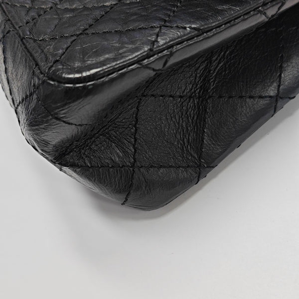 2.55 227 (jumbo) Quilted Vintage Calf Black