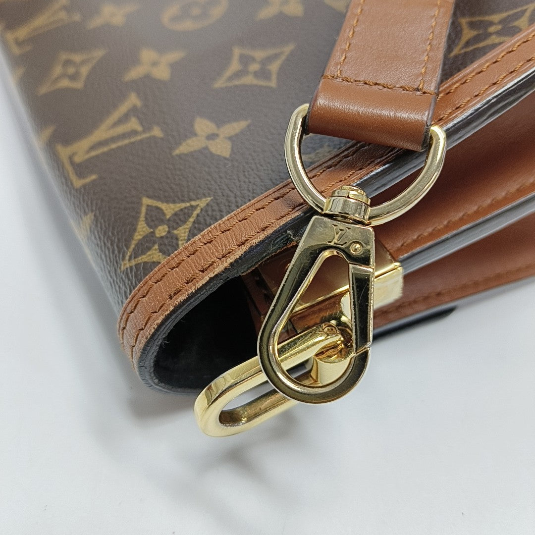 DAUPHINE Mini Monogram Coated Canvas Brown