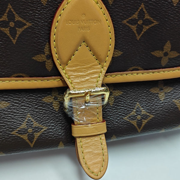 DIANE Monogram Coated Canvas Brown