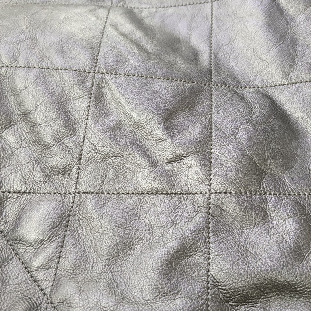 CHANEL 22 Small Quilted Calfskin Gray