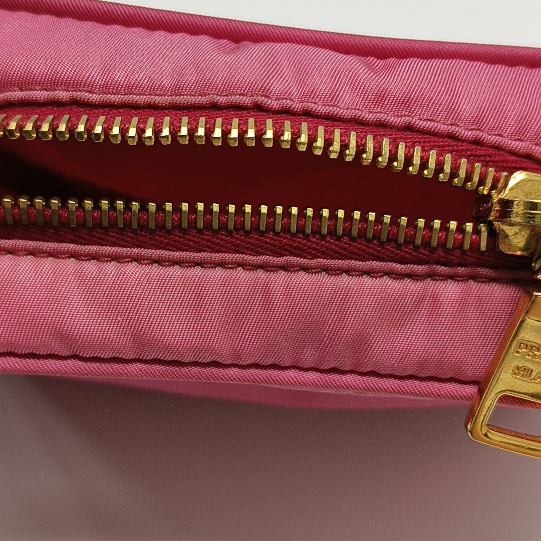 Nylon Shoulder Bag Red