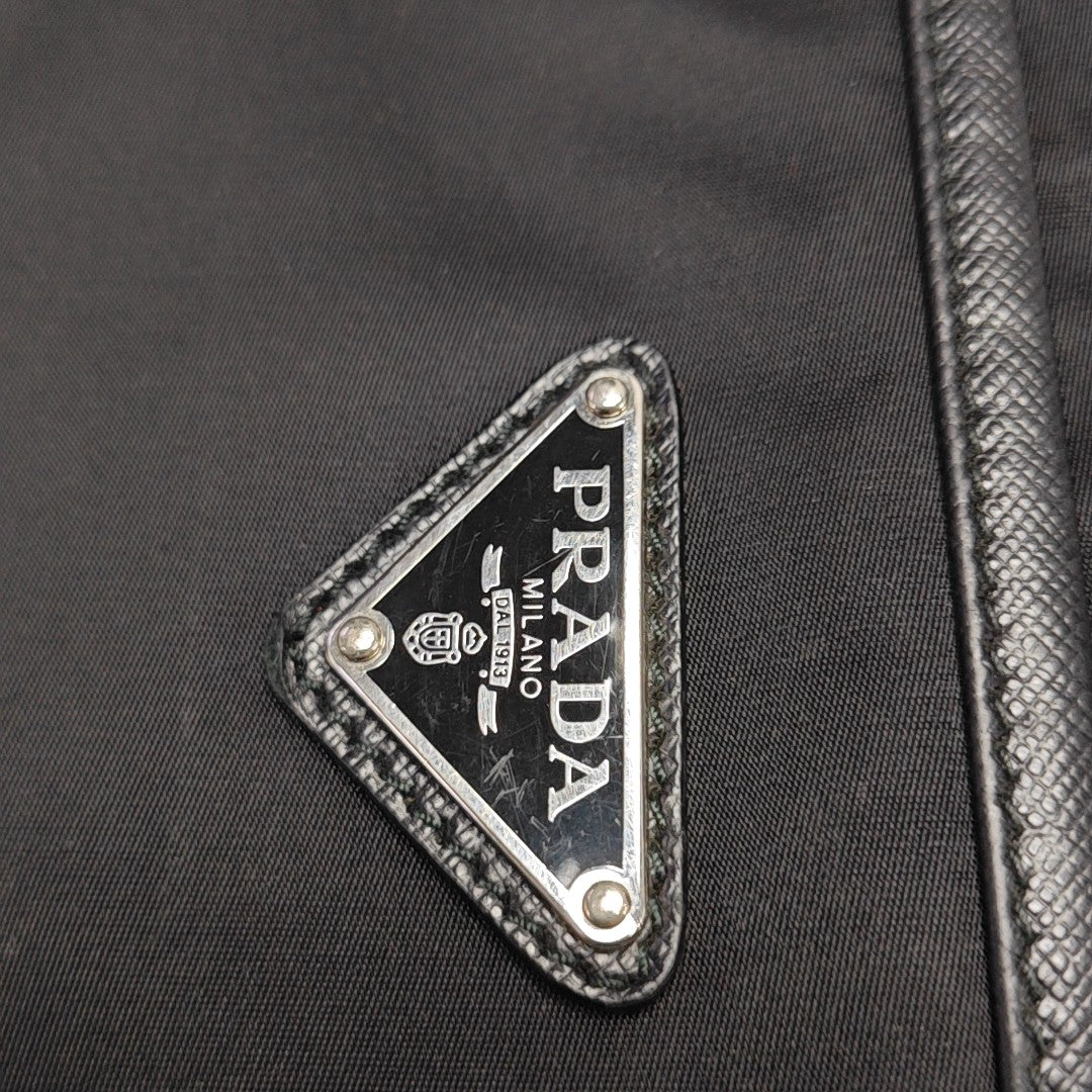 Nylon Shoulder Bag Black