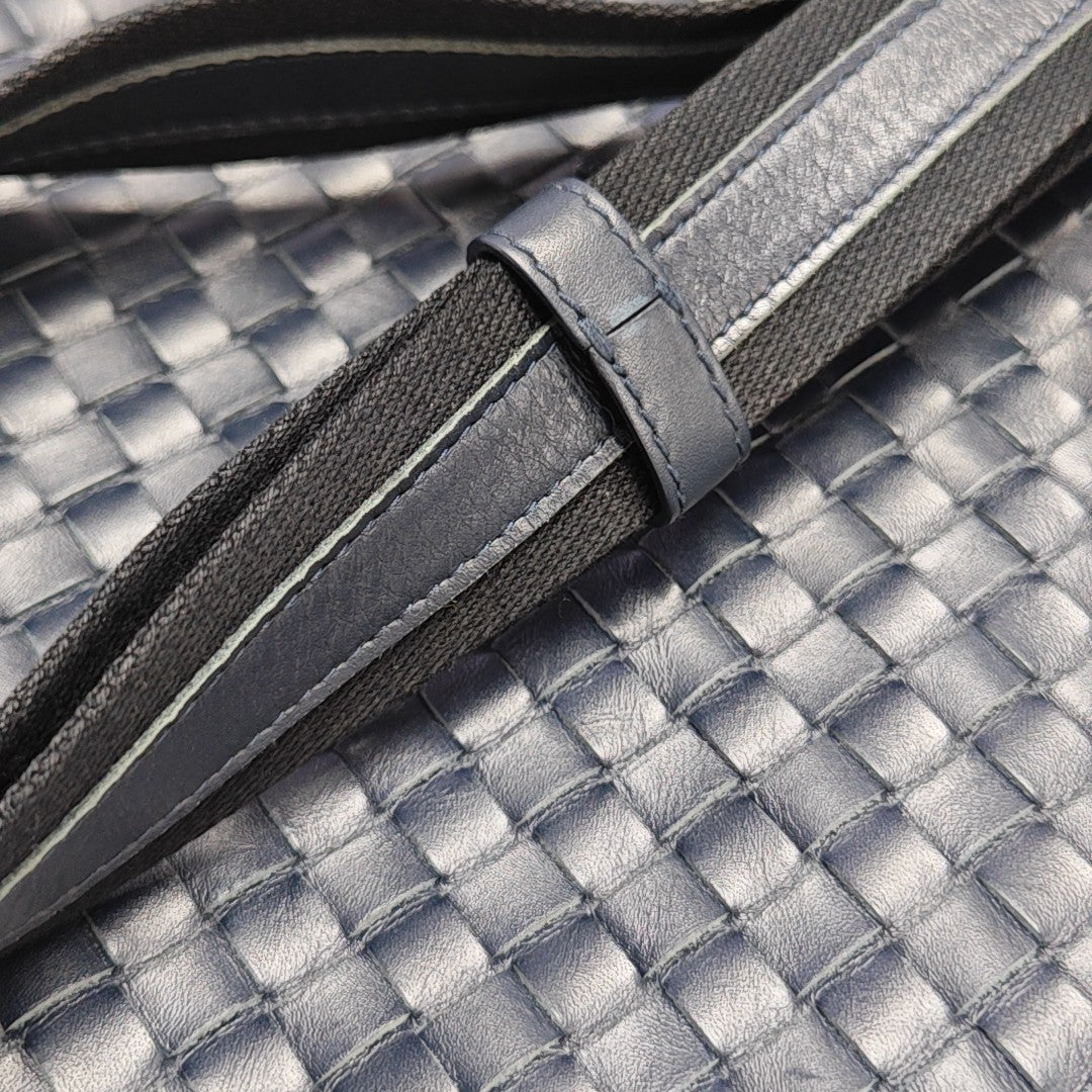Calfskin Crossbody Bag Blue