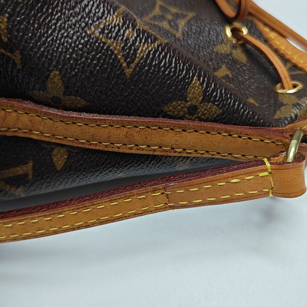 NÉONOÉ Nano Monogram Coated Canvas Brown