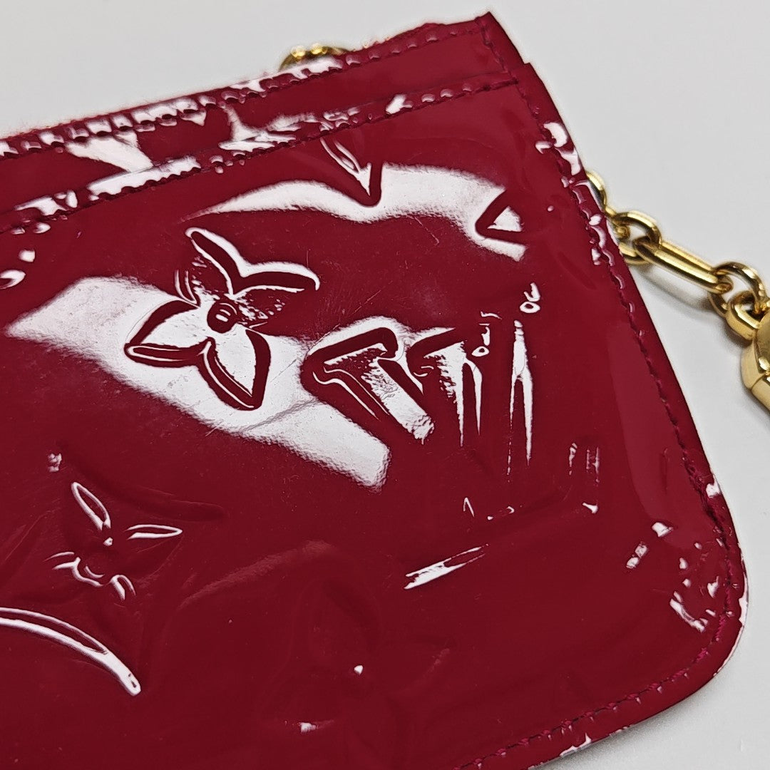 Patent Leather Coin Purse Red
