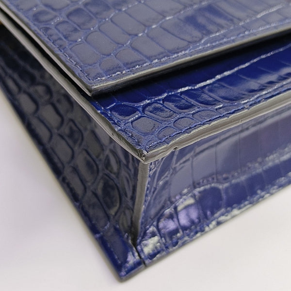 Calfskin Shoulder Bag Blue
