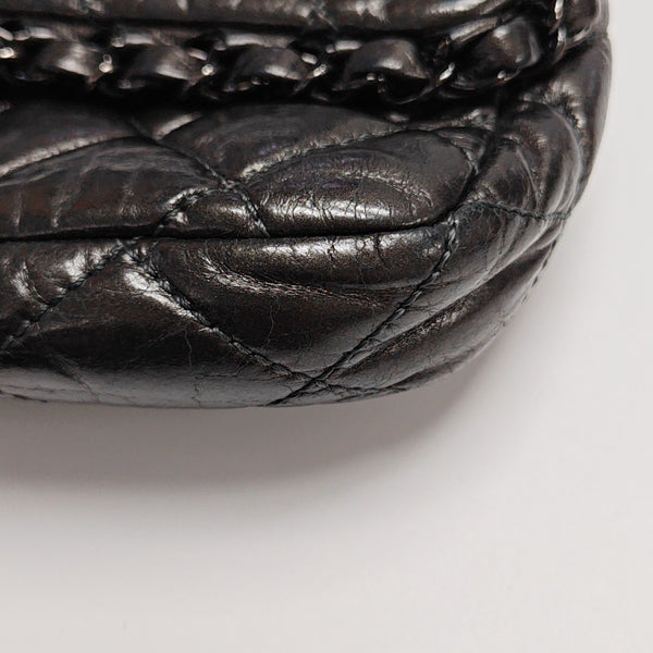 Quilted Calfskin Shoulder Bag Gray