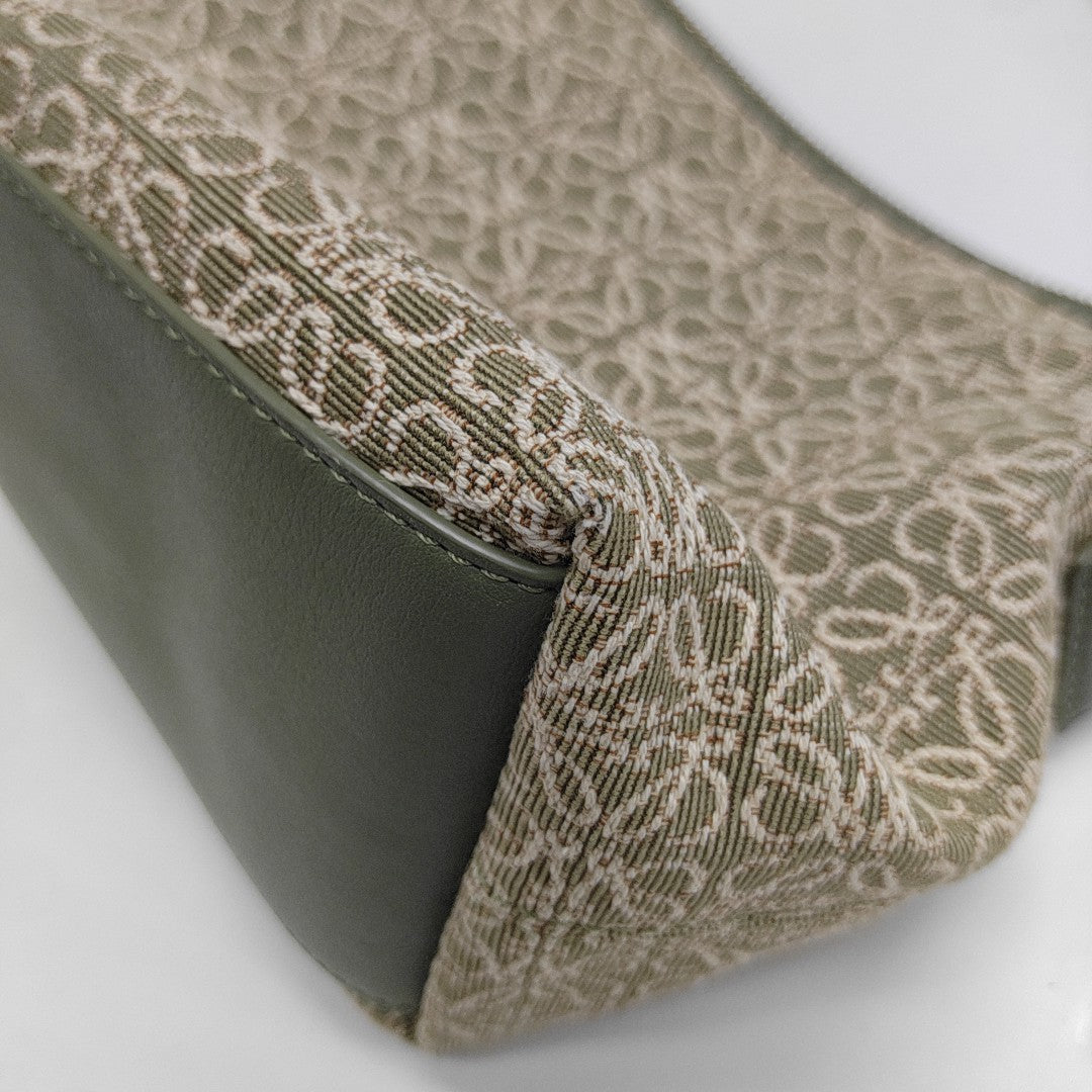 Canvas Top Handle Bag Green