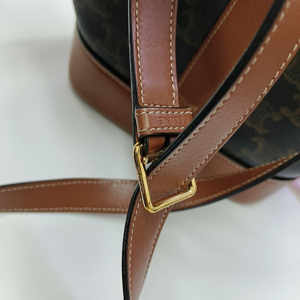 TRIOMPHE CANVAS Small Coated Canvas Brown