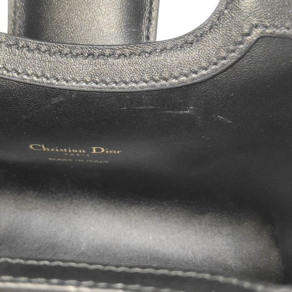 Jolie Top Handle Mini Cannage Lambskin Black