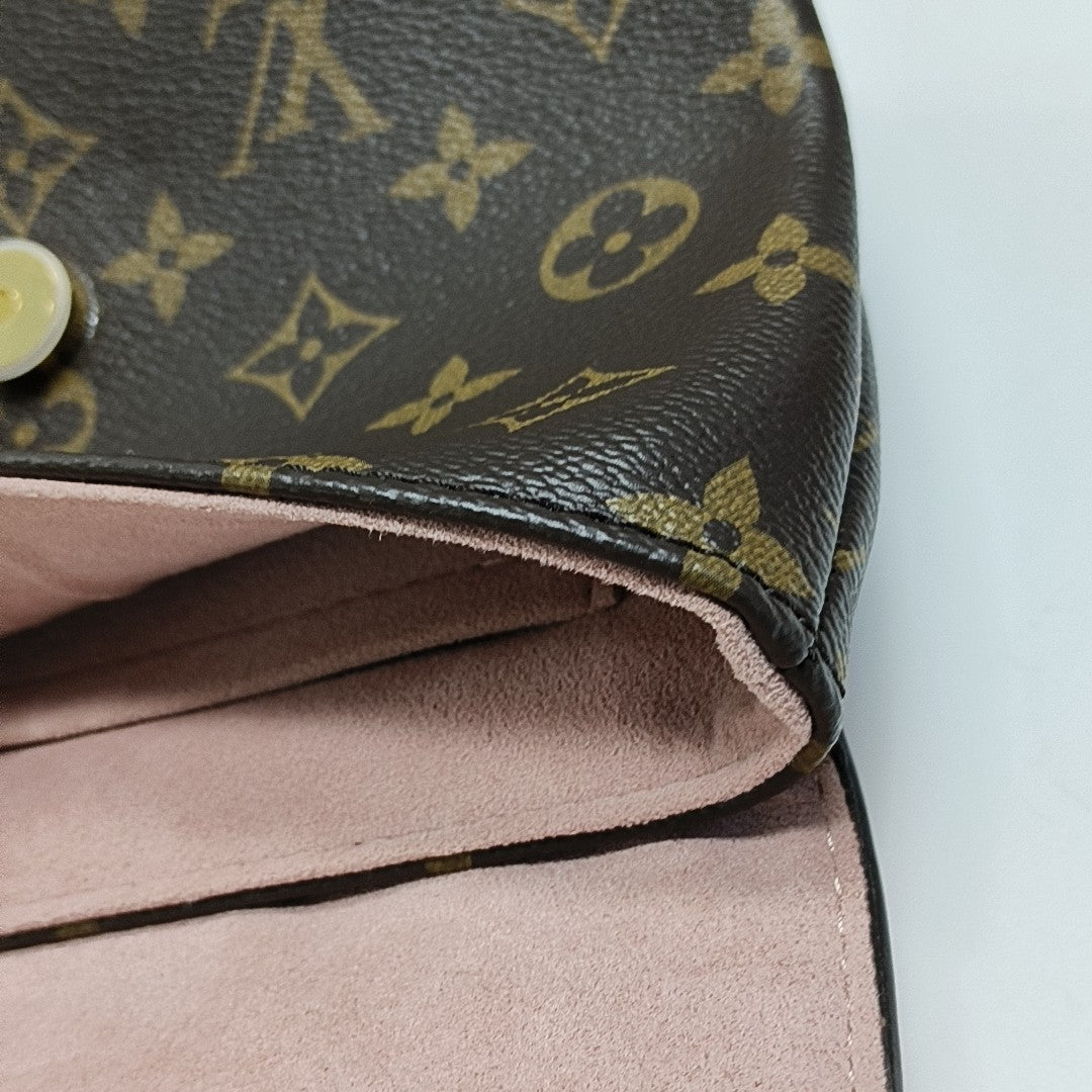 LOCKY BB Monogram Coated Canvas Pink