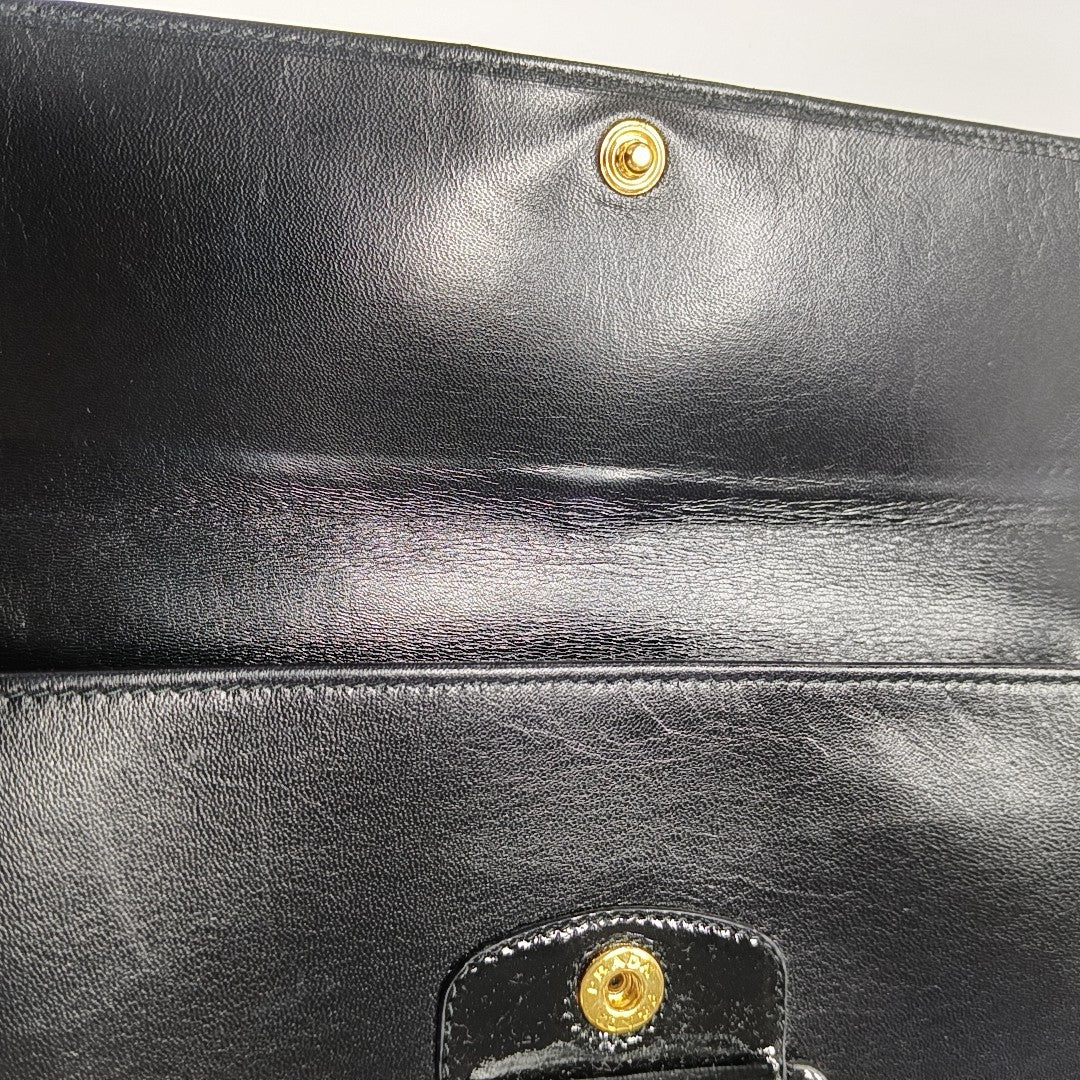 Leather Clutch Black