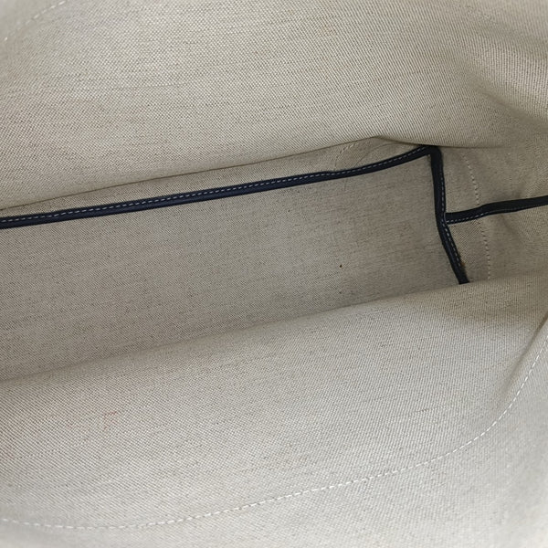 Coated Canvas Shoulder Bag Blue