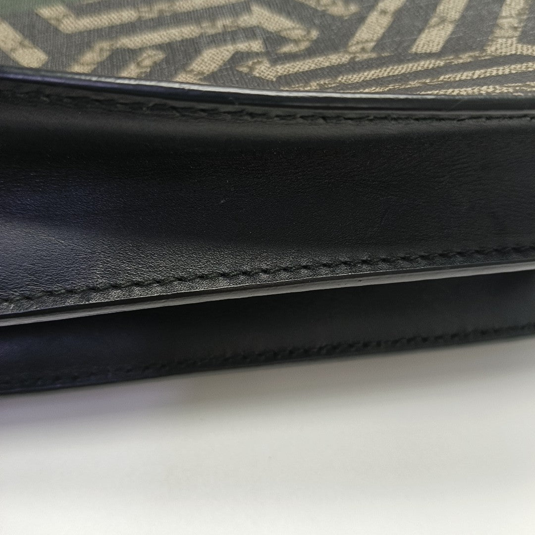 Coated Canvas Shoulder Bag Multicolor