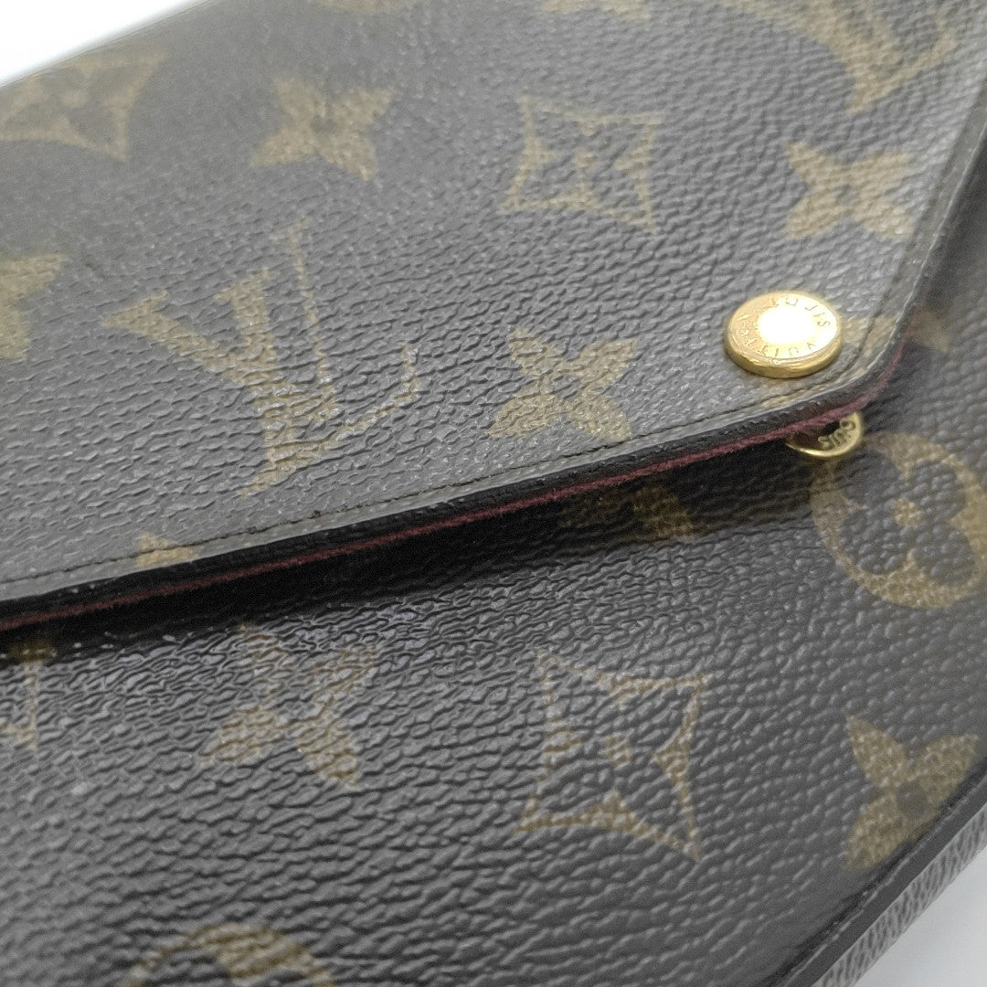 FÉLICIE Monogram Coated Canvas Brown