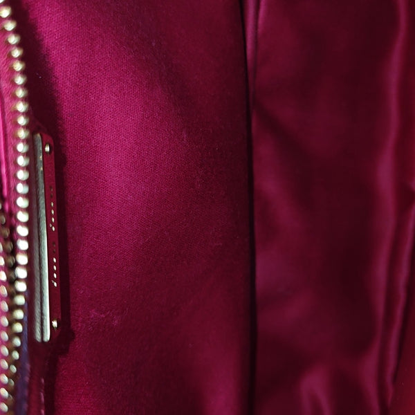 Miu Confidential Quilted Lambskin Red