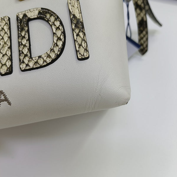 Calfskin Shoulder Bag Mini White