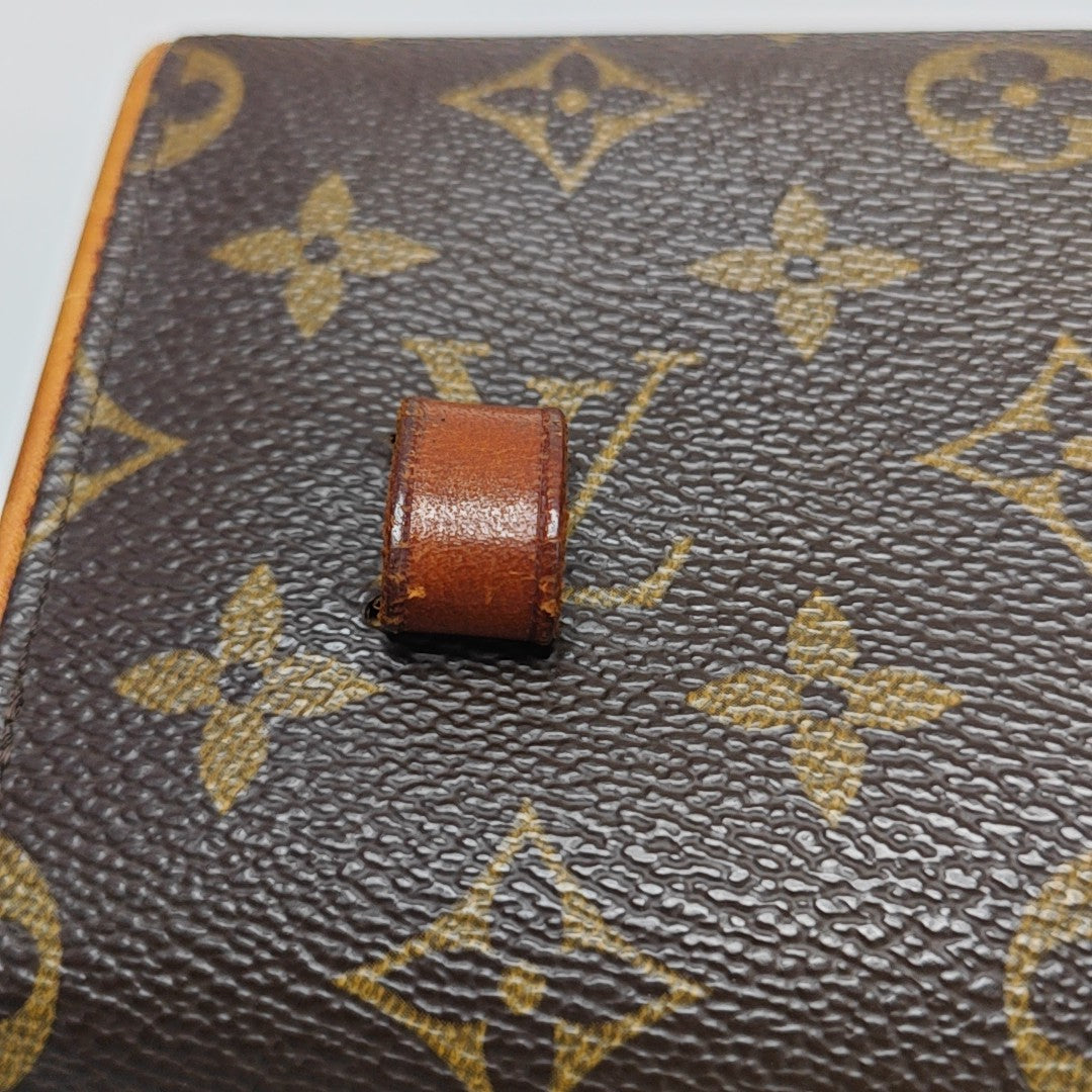 FLORENTINE Monogram Coated Canvas Brown