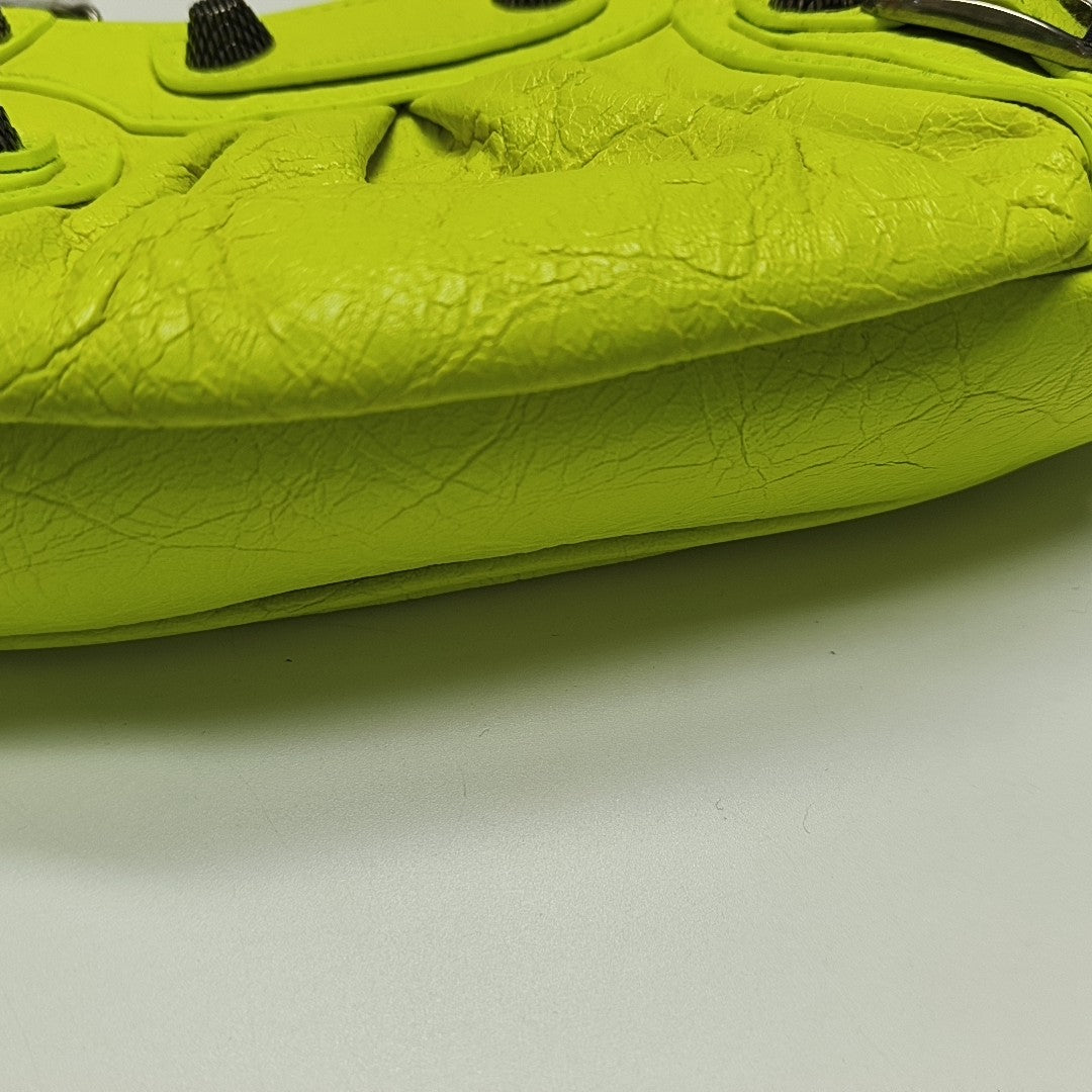 Le Cagole Mini Lambskin Green