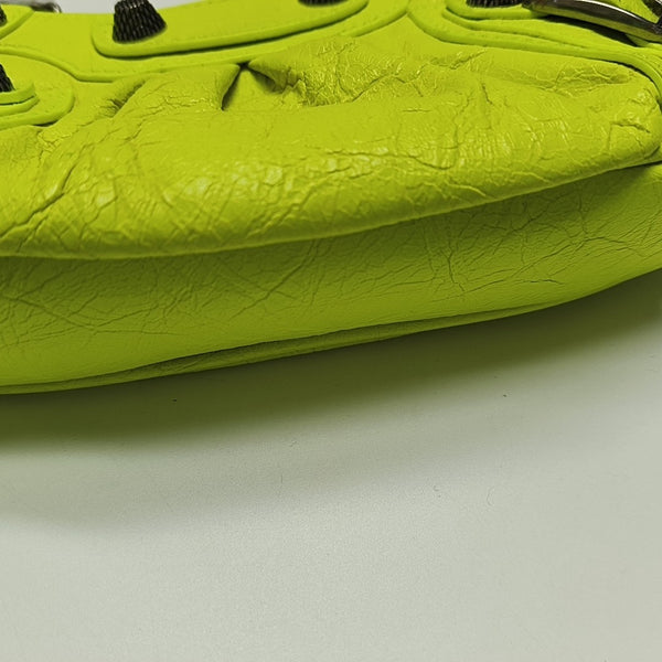 Le Cagole Mini Lambskin Green