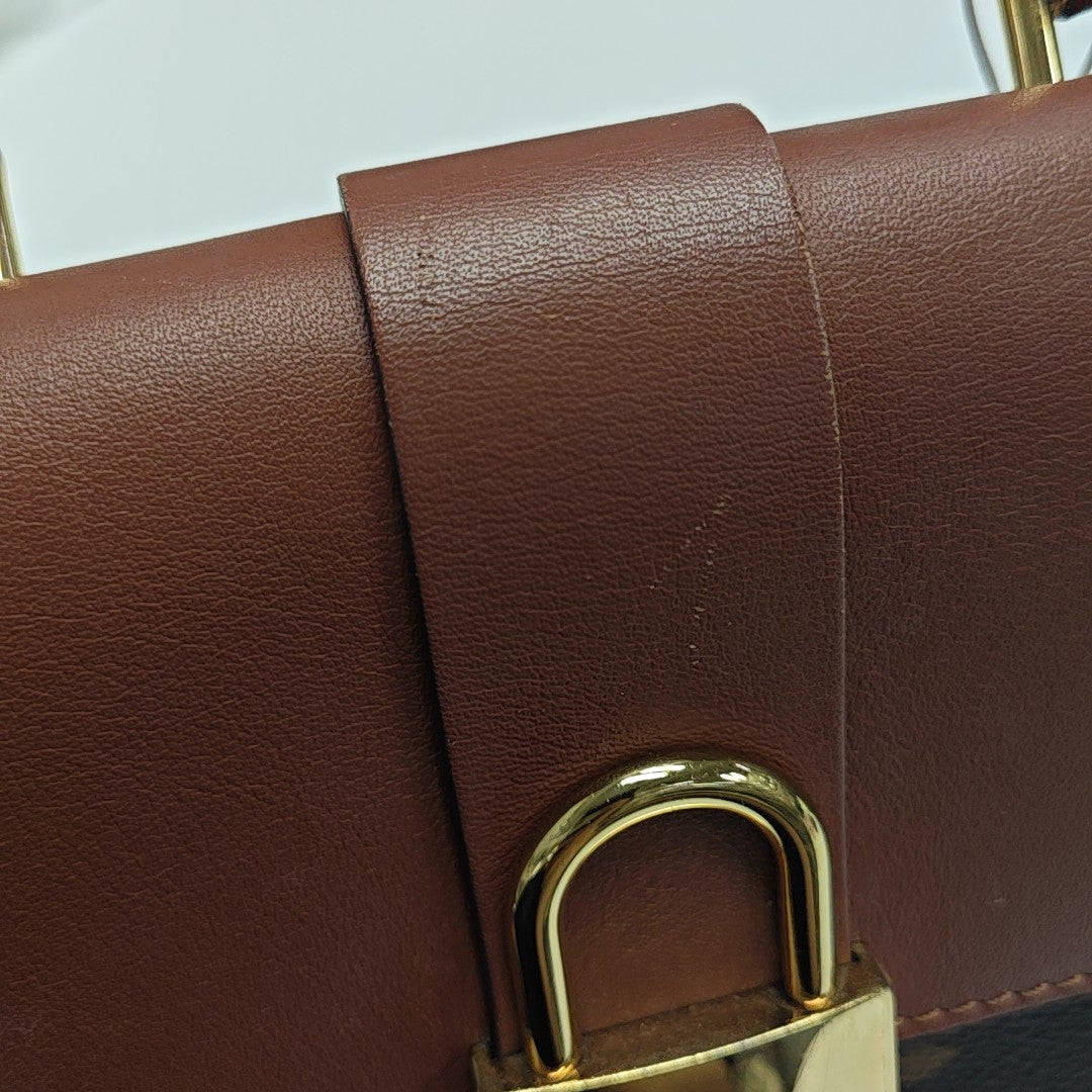 LOCKY BB Monogram Coated Canvas Brown
