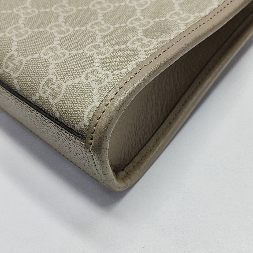 Retro Mini Monogram Coated Canvas Beige