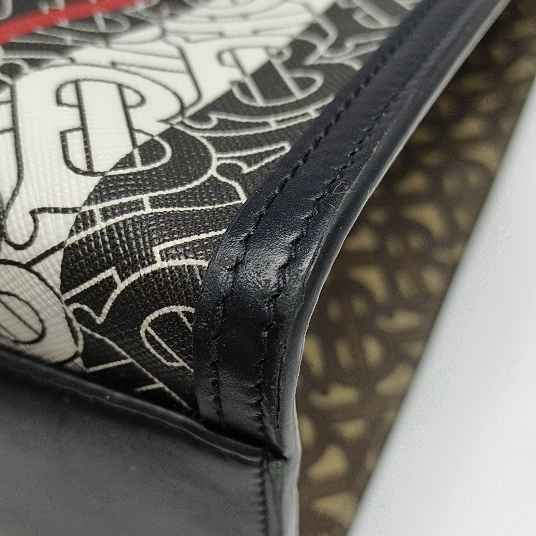 MONOGRAM Small Coated Canvas Brown