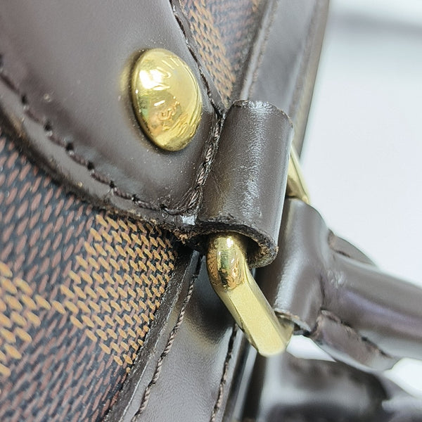 TREVI Damier Ebene Coated Canvas Brown