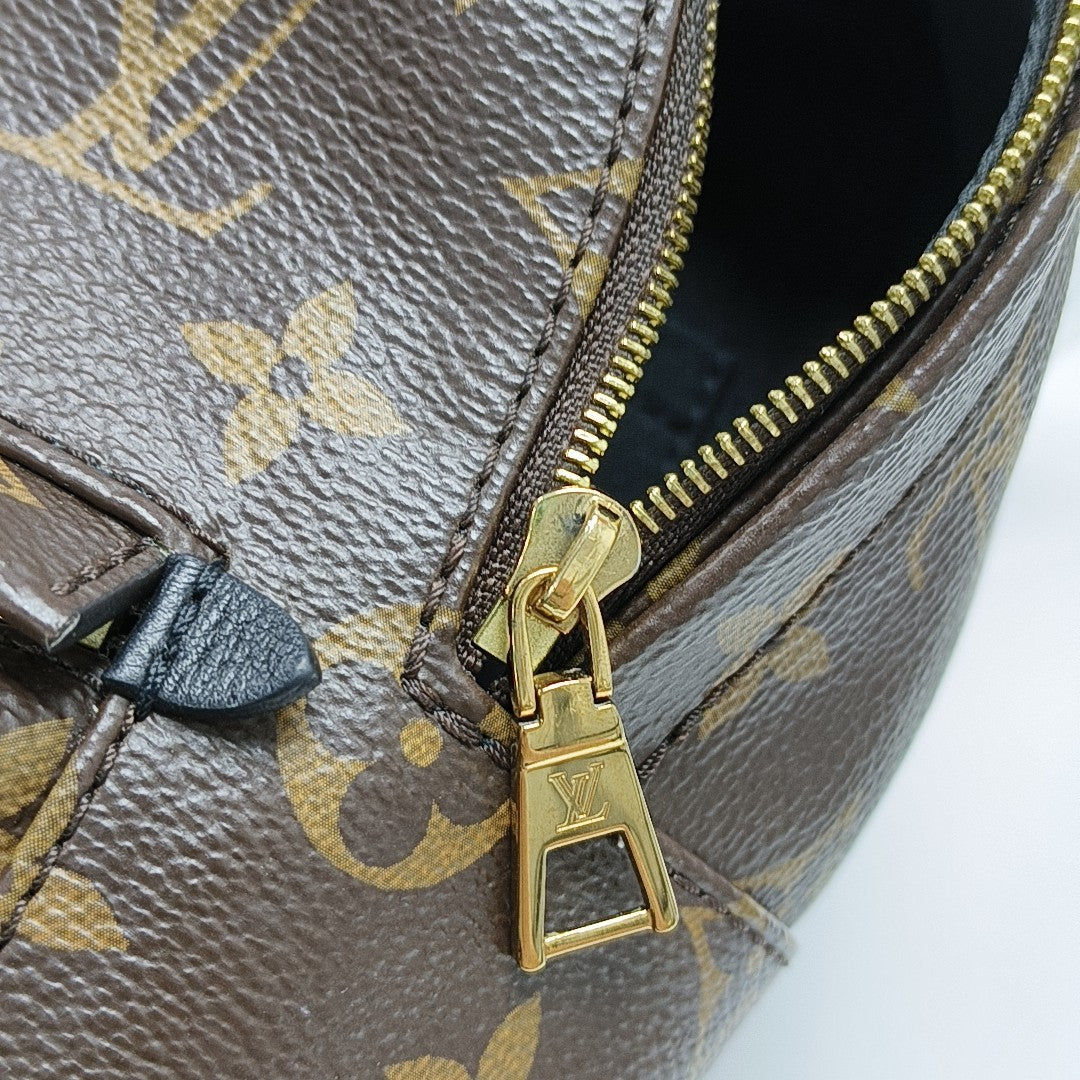 PALM SPRINGS Mini Monogram Coated Canvas Brown
