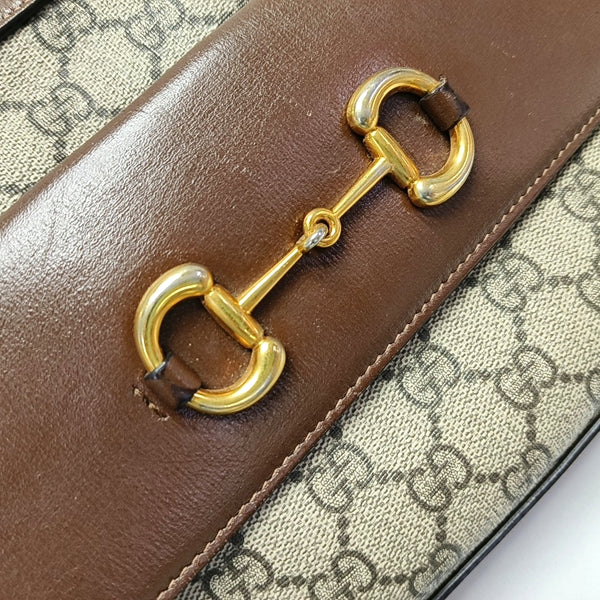 Horsebit 1955 Small Coated Canvas Beige