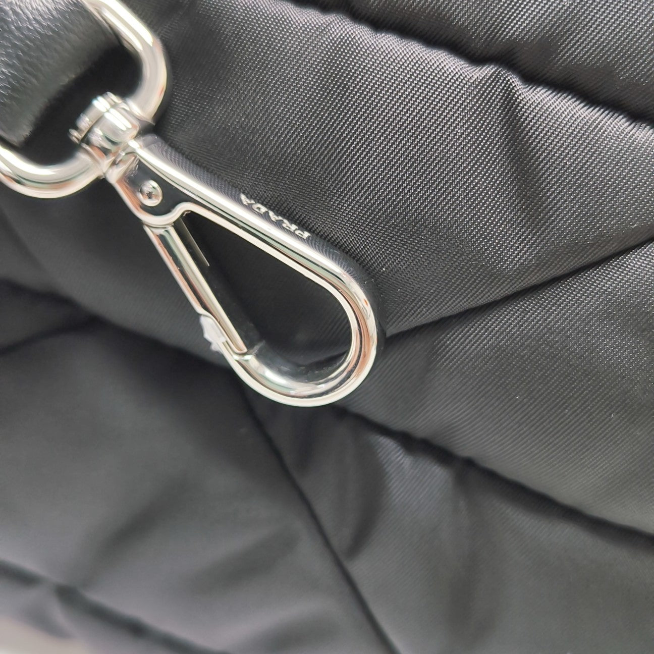 System Quilted Nylon Black