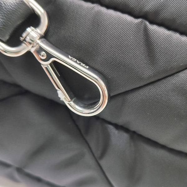 System Quilted Nylon Black