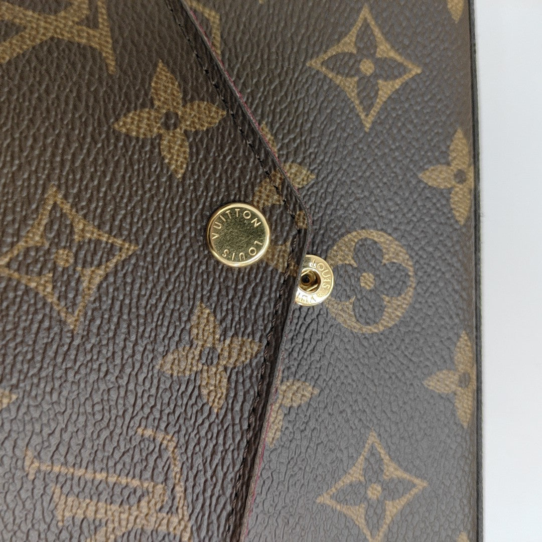 SARAH Monogram Coated Canvas Brown