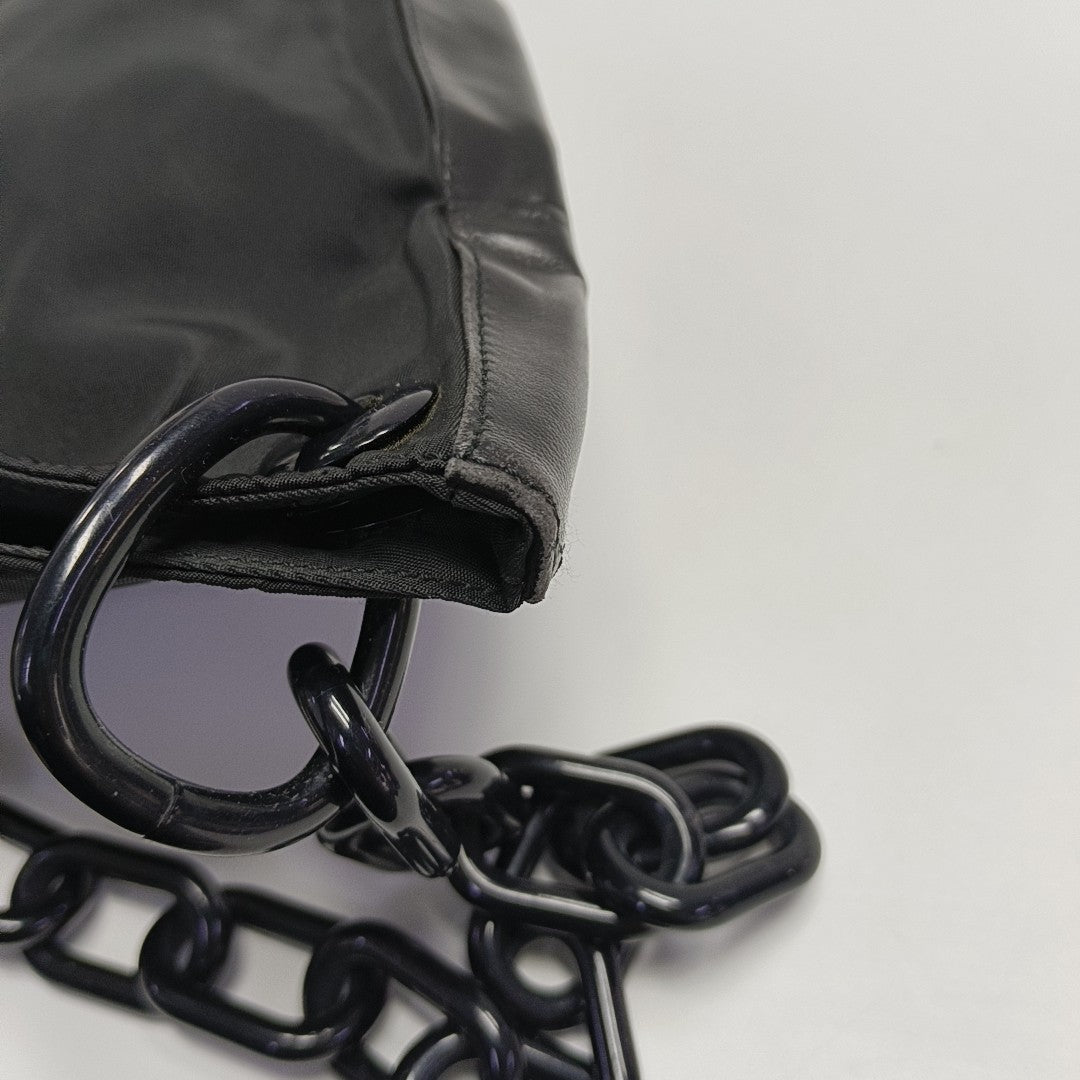 Nylon Shoulder Bag Black