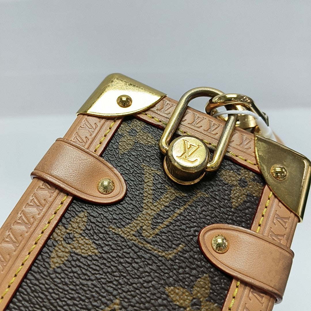 SIDE TRUNK MM Monogram Coated Canvas Brown
