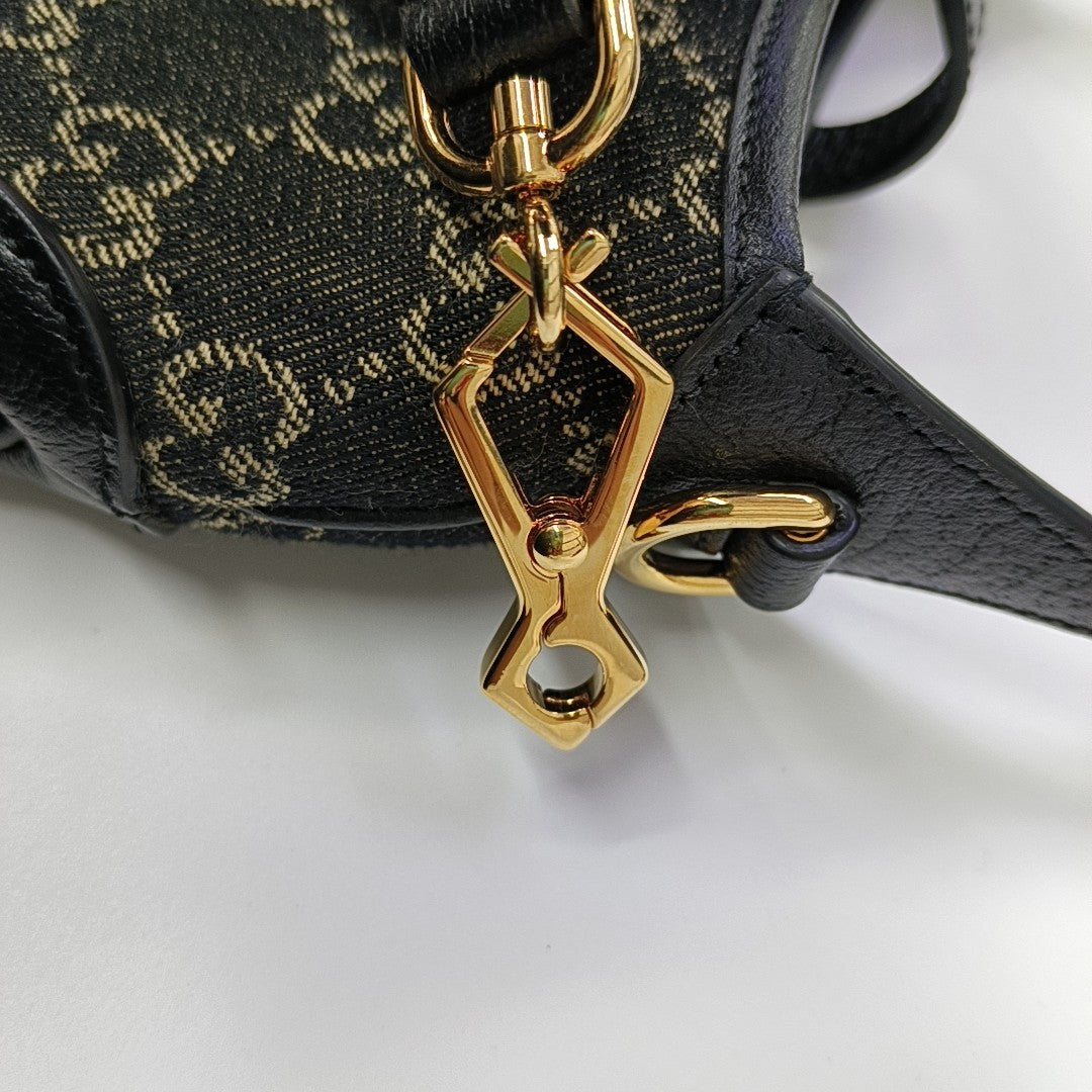 Jackie 1961 Mini Monogram Denim Black