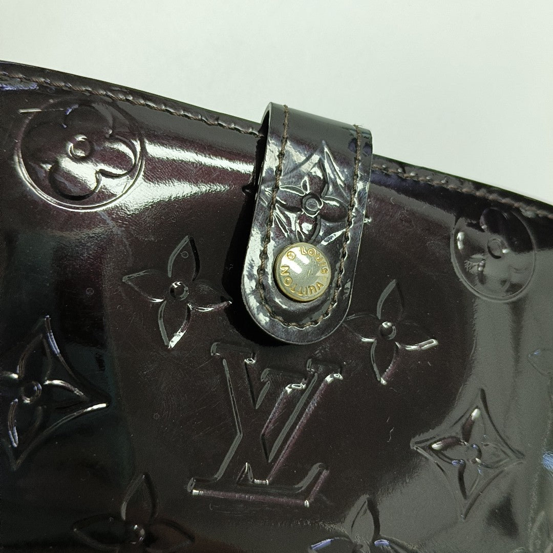 VIENNOIS Monogram Patent Leather Red Wallet