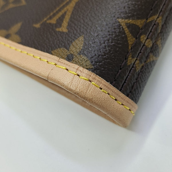 NEVERFULL MM Monogram Coated Canvas Brown