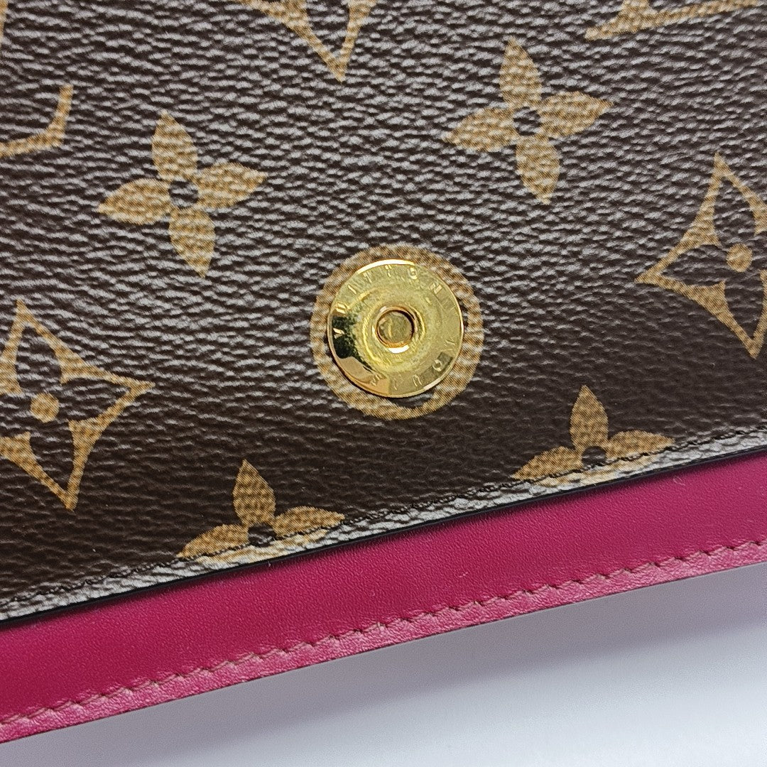 FLORE Monogram Coated Canvas Brown
