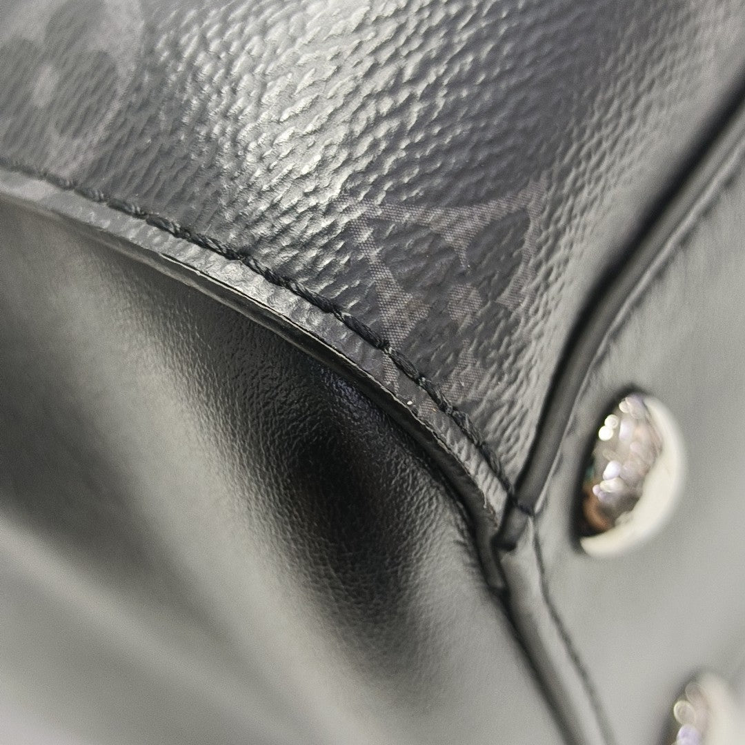 ALL-IN Monogram Coated Canvas Black