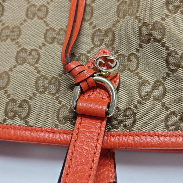 Authenticated pre-owned  Bree Monogram Canvas Orange - Shoulder Bag at Looply
