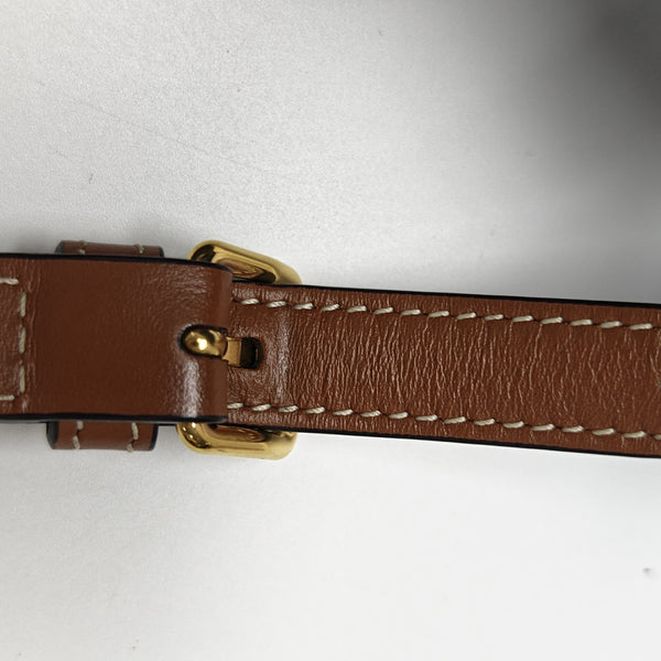 TRIOMPHE Small Coated Canvas Brown