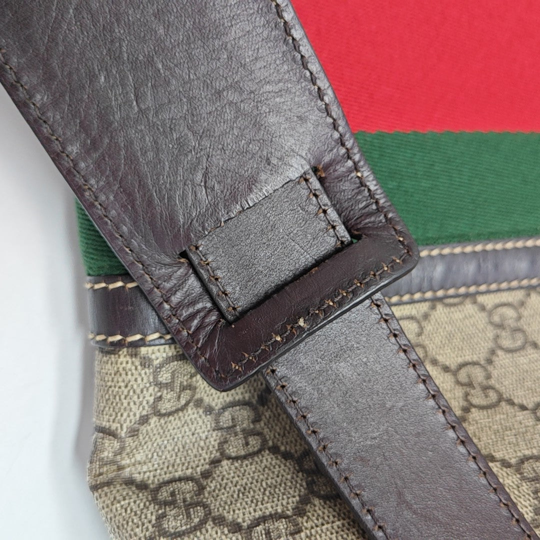 Monogram Coated Canvas Shoulder Bag Beige