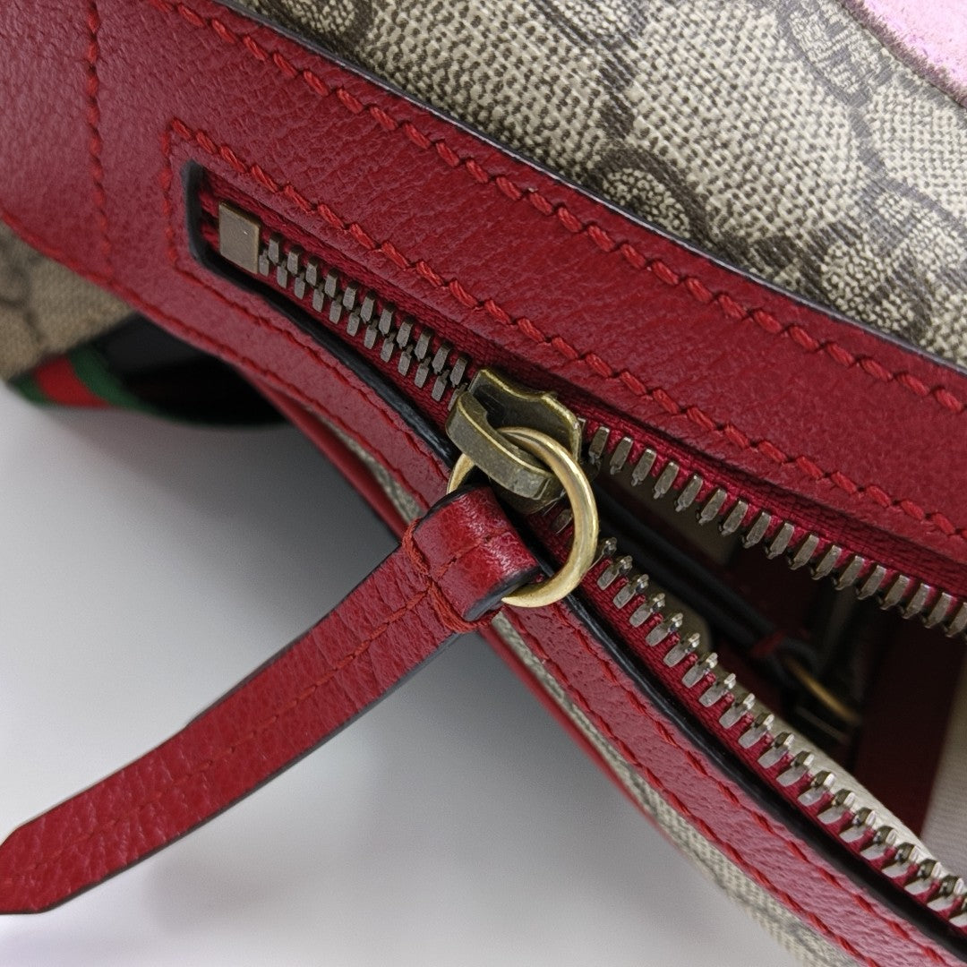 Monogram Coated Canvas Backpack Beige