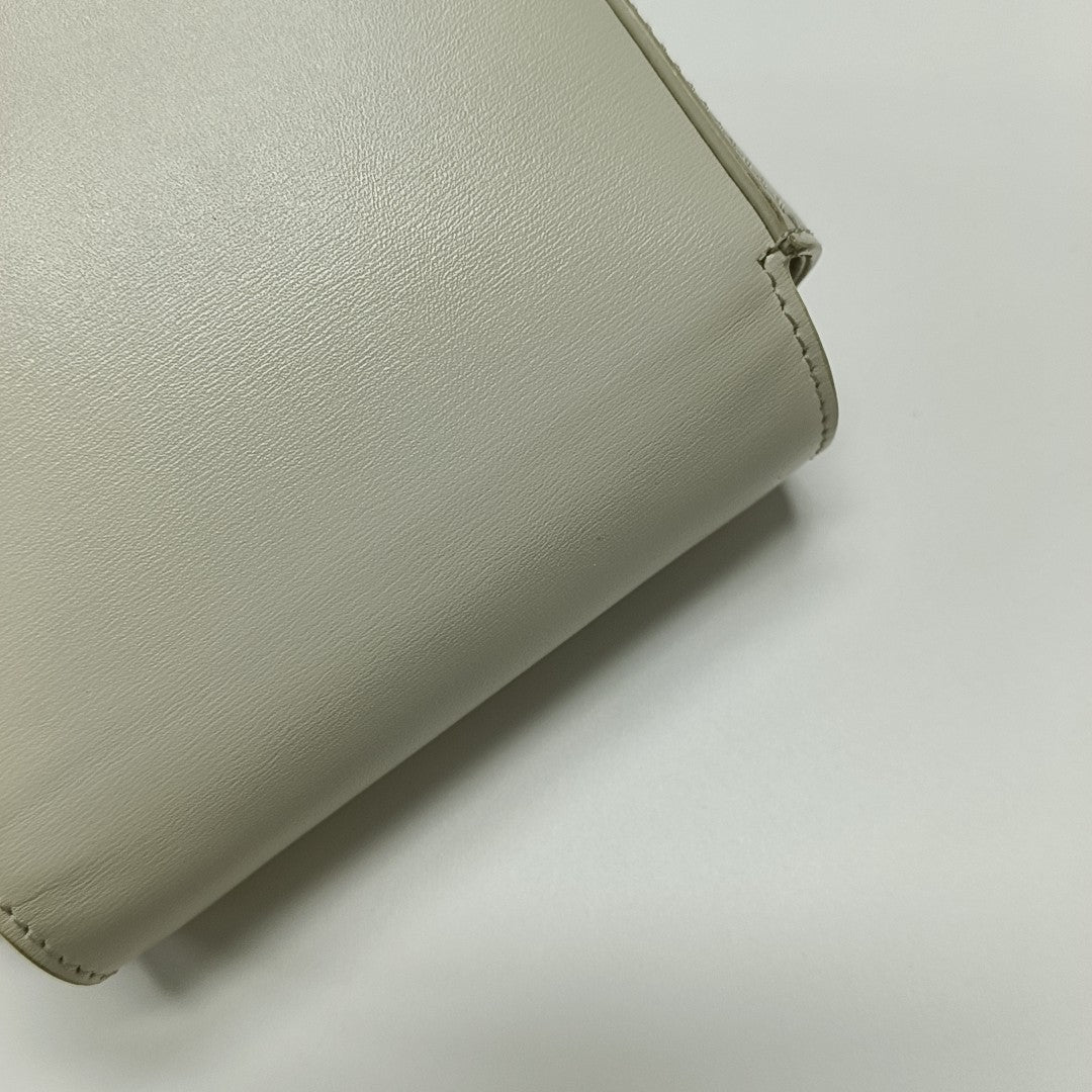TRIOMPHE Mini Calfskin White