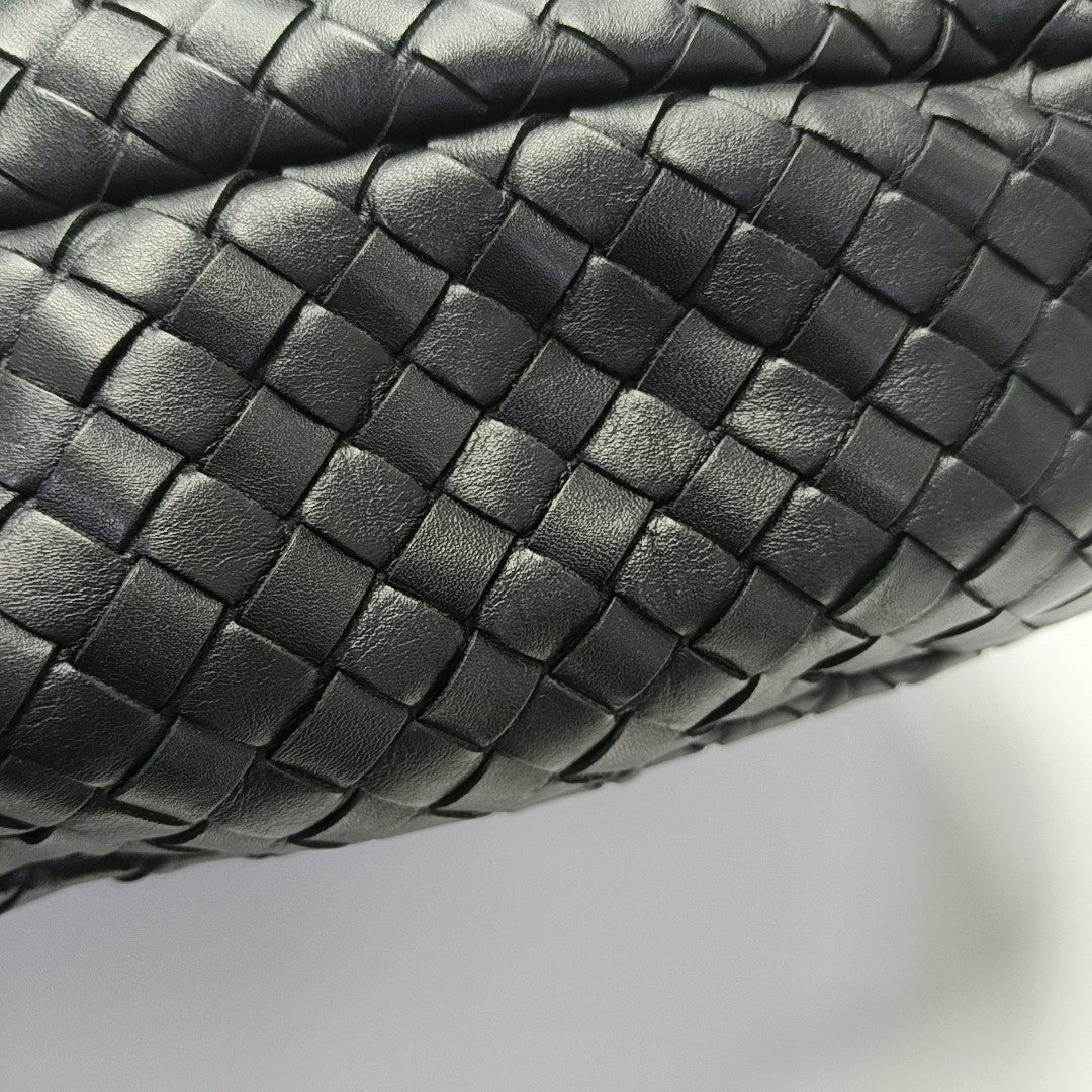 Calfskin Top Handle Bag Black