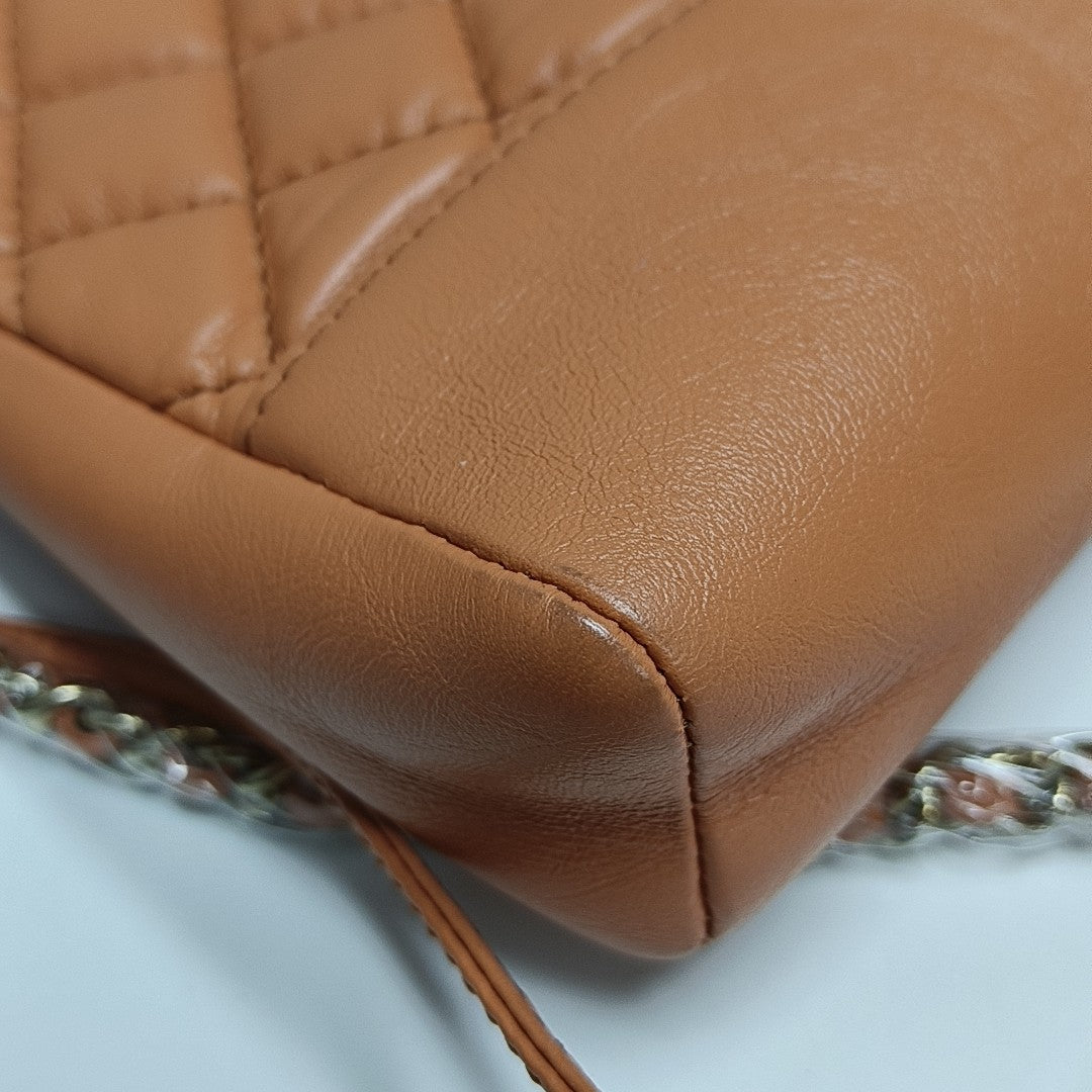 CHANEL 31 Mini Quilted Calfskin Orange