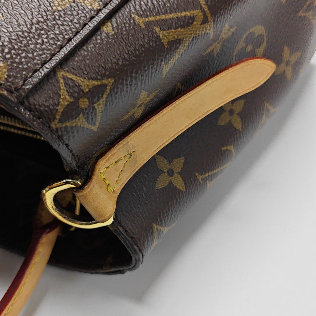 MONTAIGNE BB Monogram Coated Canvas Brown